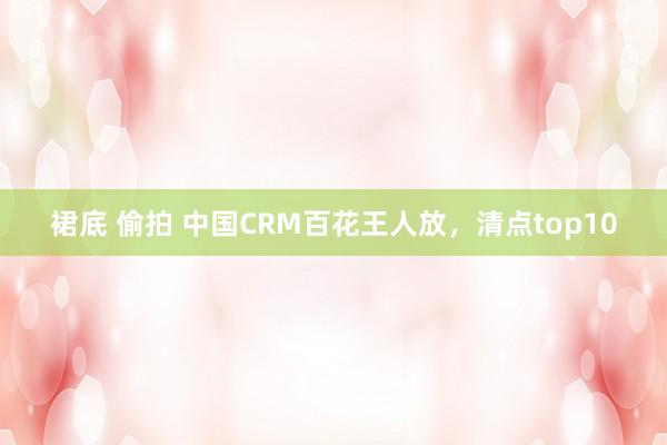 裙底 偷拍 中国CRM百花王人放，清点top10