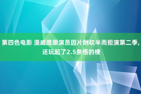 第四色电影 漫威鹰眼演员因片酬砍半而拒演第二季， 还玩起了2.5条悟的梗